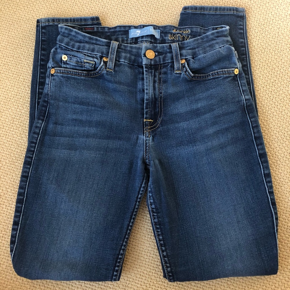 7 For All Mankind b(air) Ankle Skinny